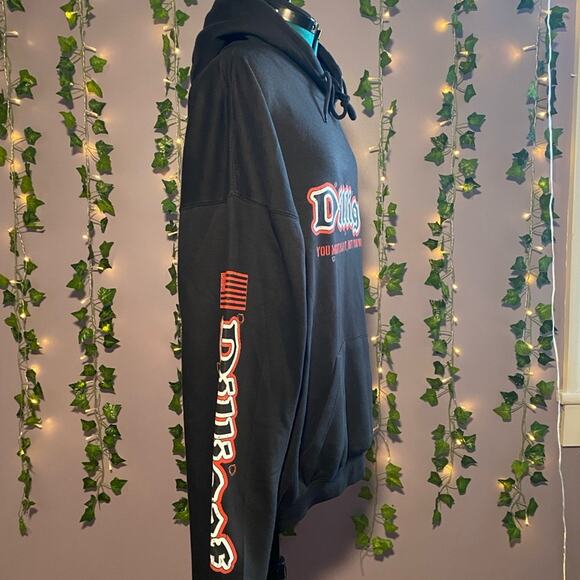 NWT Dilligaf By Bohoica Bill Men’s Hoodie Sweatshirt Size X-Large Color Black - Picture 5 of 6